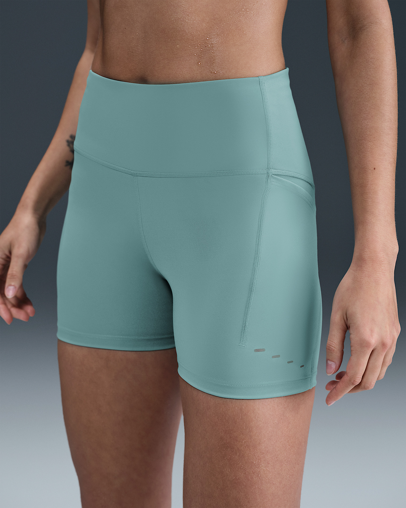 Nike Swift Women's High-Waisted 4" Tight Running Shorts with Pockets - 2