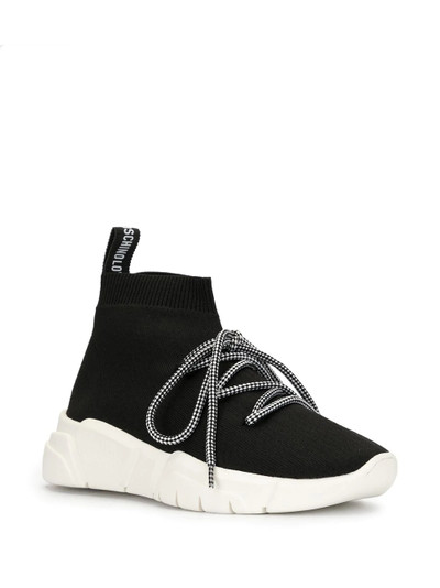 Moschino lace-up sock sneakers outlook