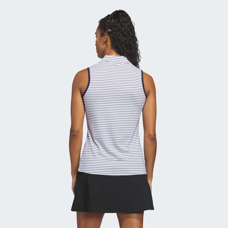 PERFORMANCE STRIPE SLEEVELESS POLO Shirt 3