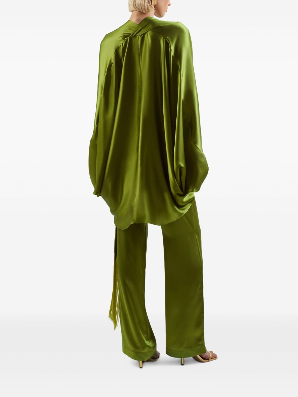 Azores button-front balloon-sleeve blouse - 3
