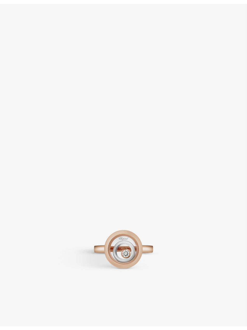 Happy Spirit 18ct rose-gold, 18ct white-gold and 0.09ct brilliant-cut diamond ring - 3