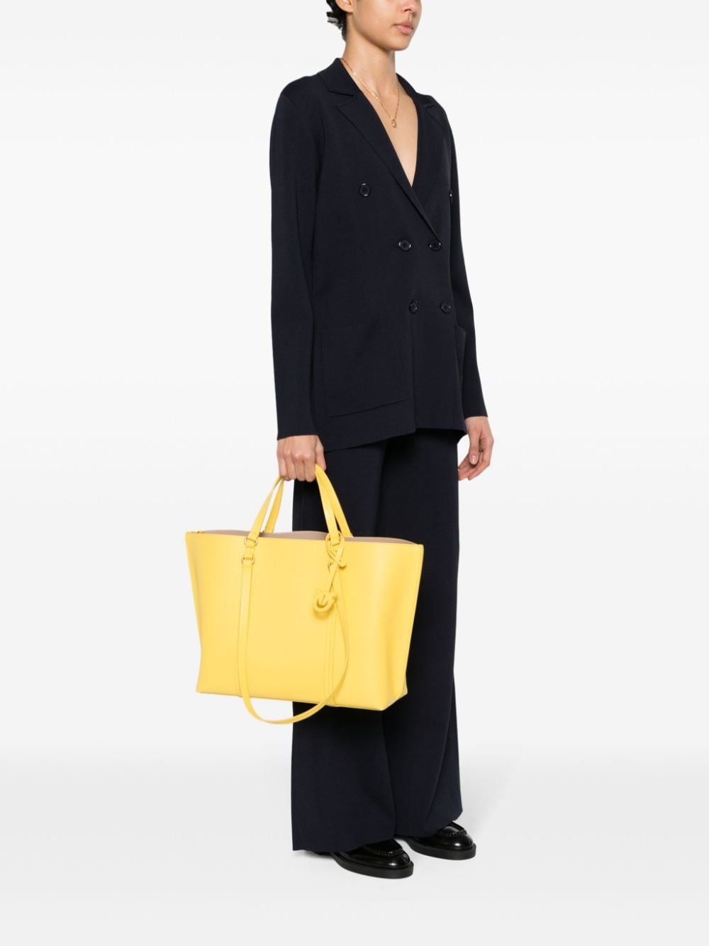 large leather tote bag - 2