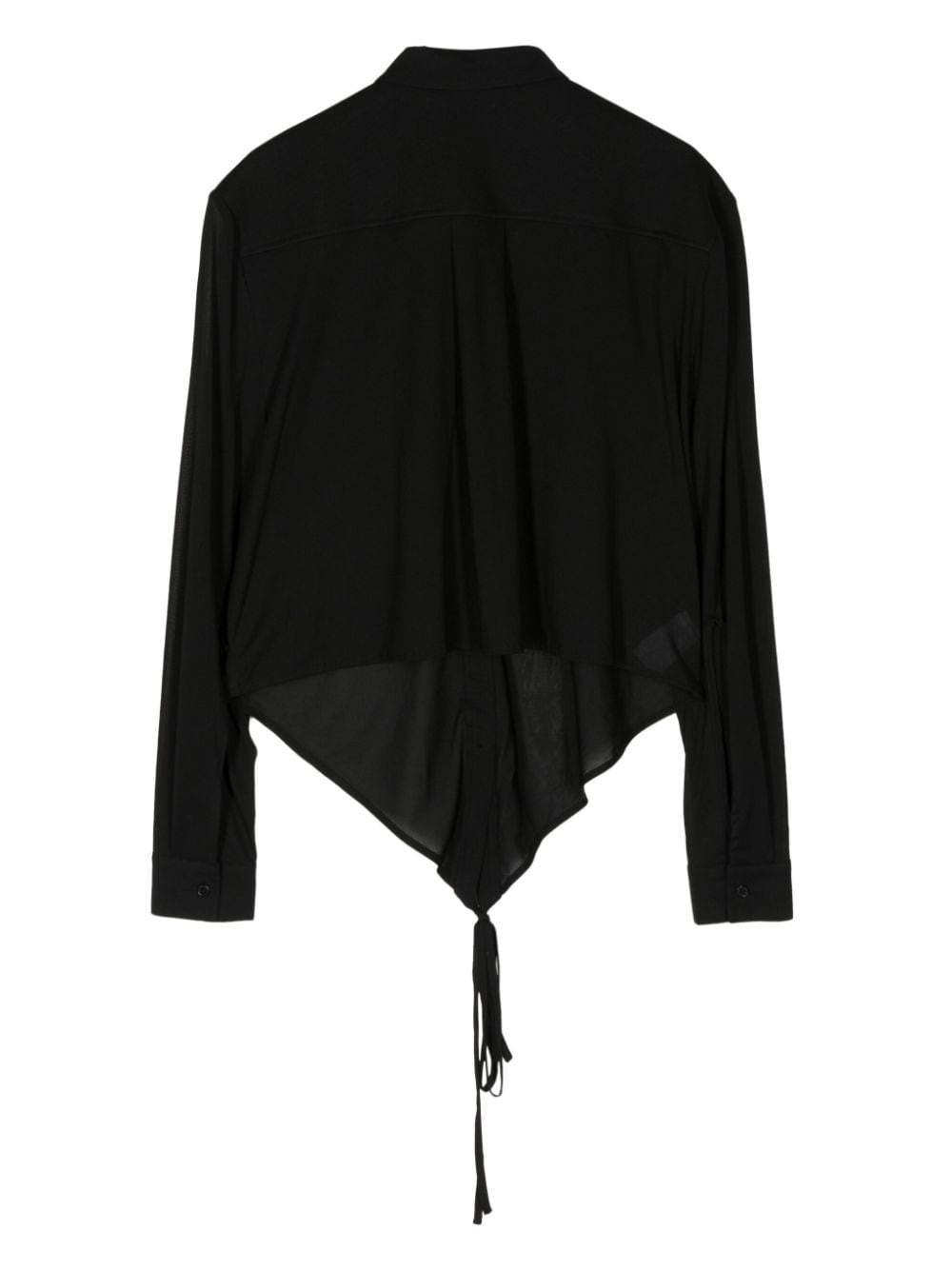 collar-detail strap-detail shirt - 2