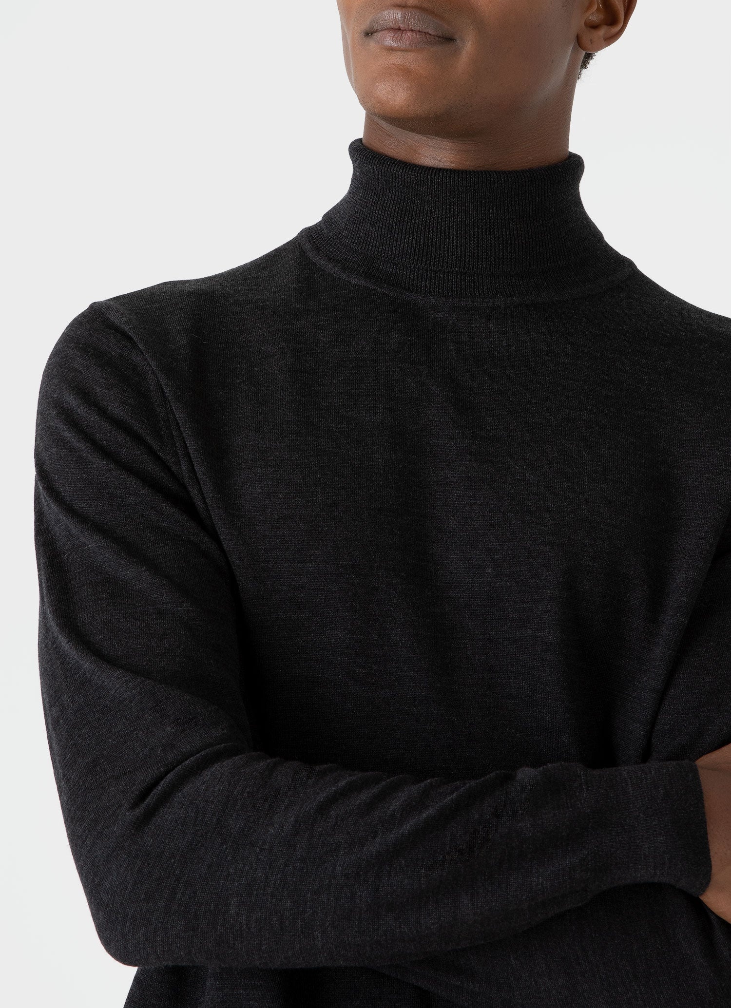 Fine Merino Wool Roll Neck - 5