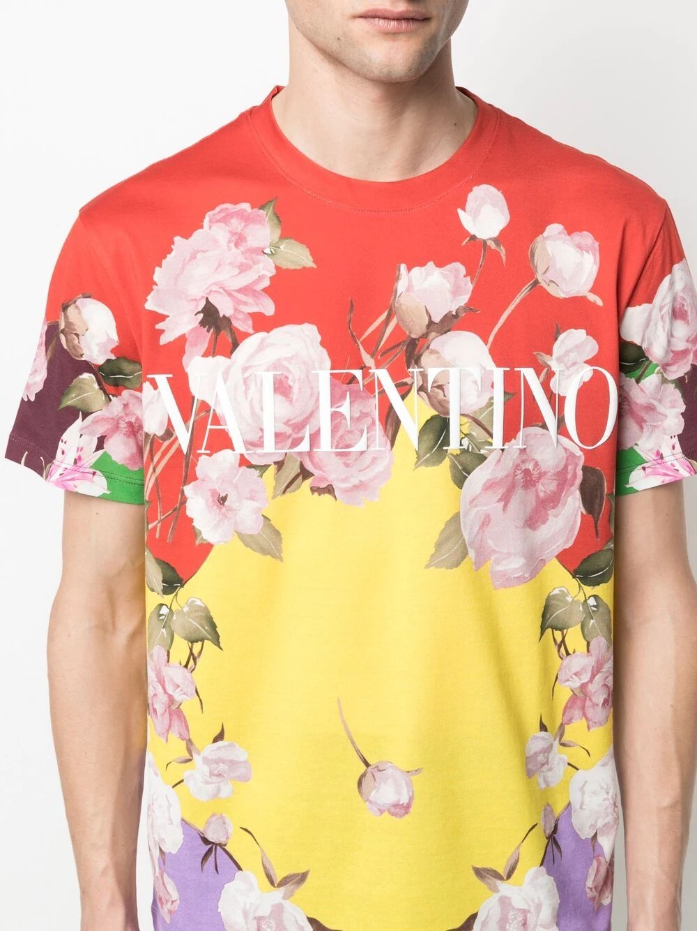 Flying Flowers printed T-shirt - 5