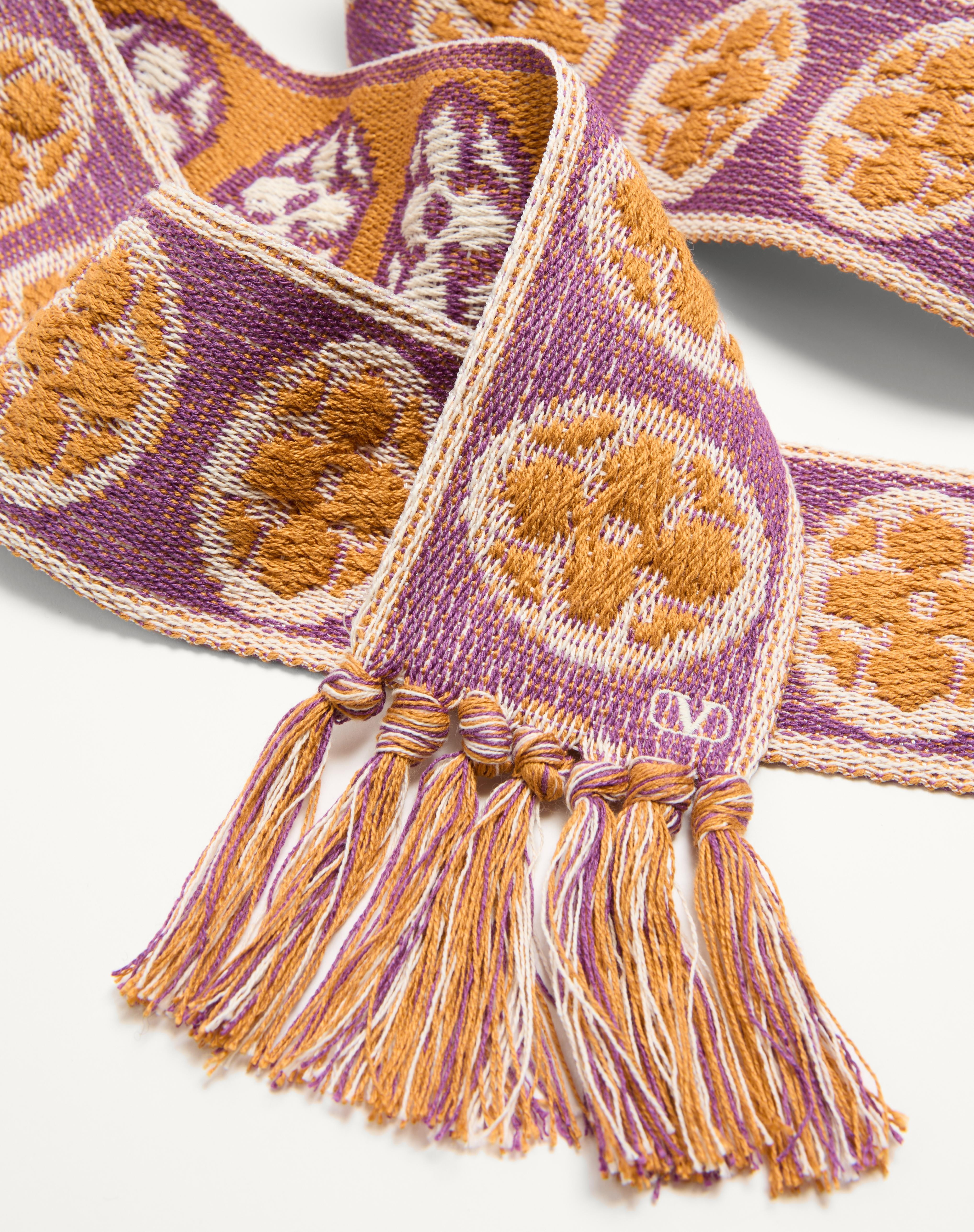 ANTIBES COTTON SCARF WITH FRINGE - 4