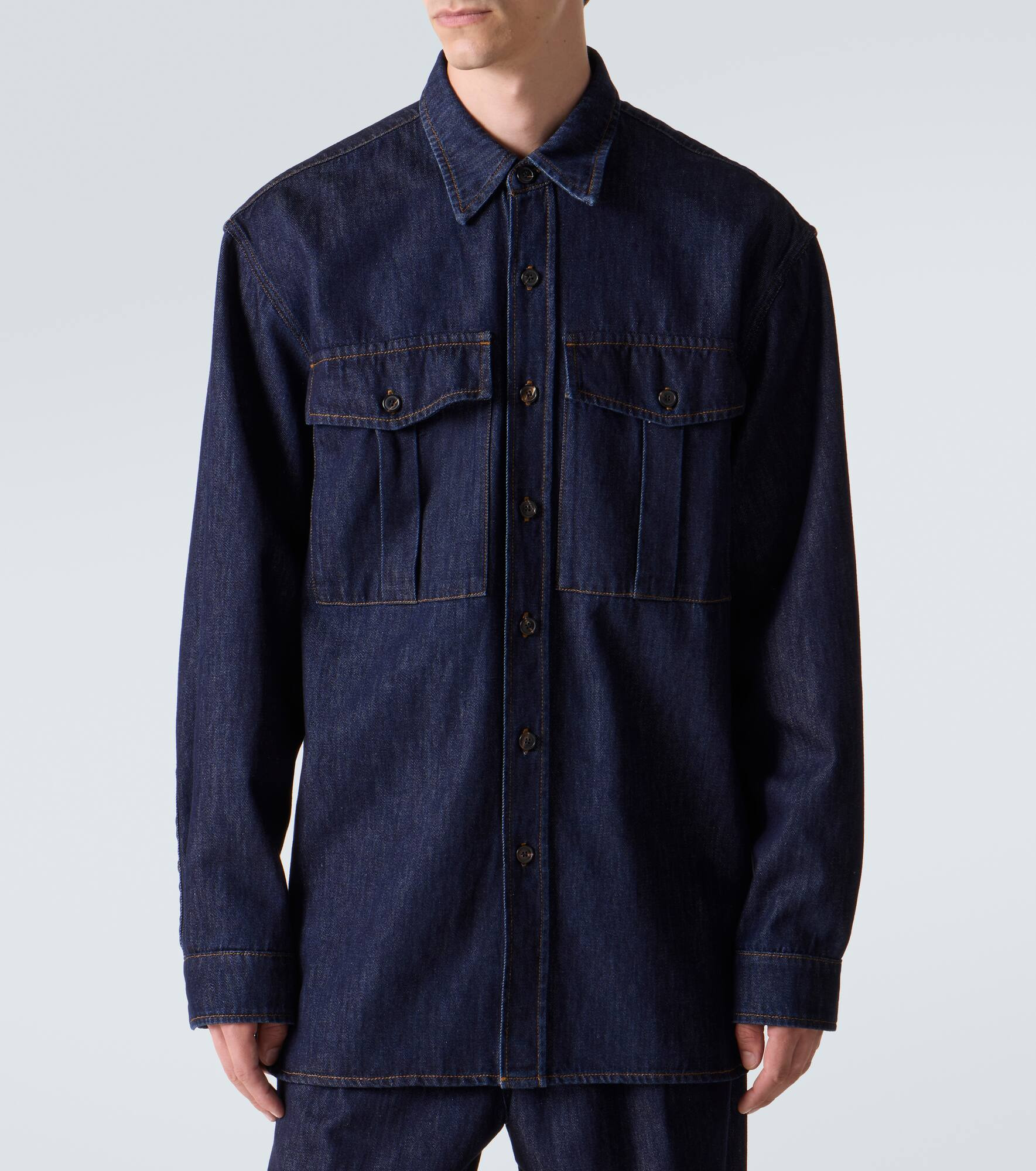Cotton denim shirt - 3