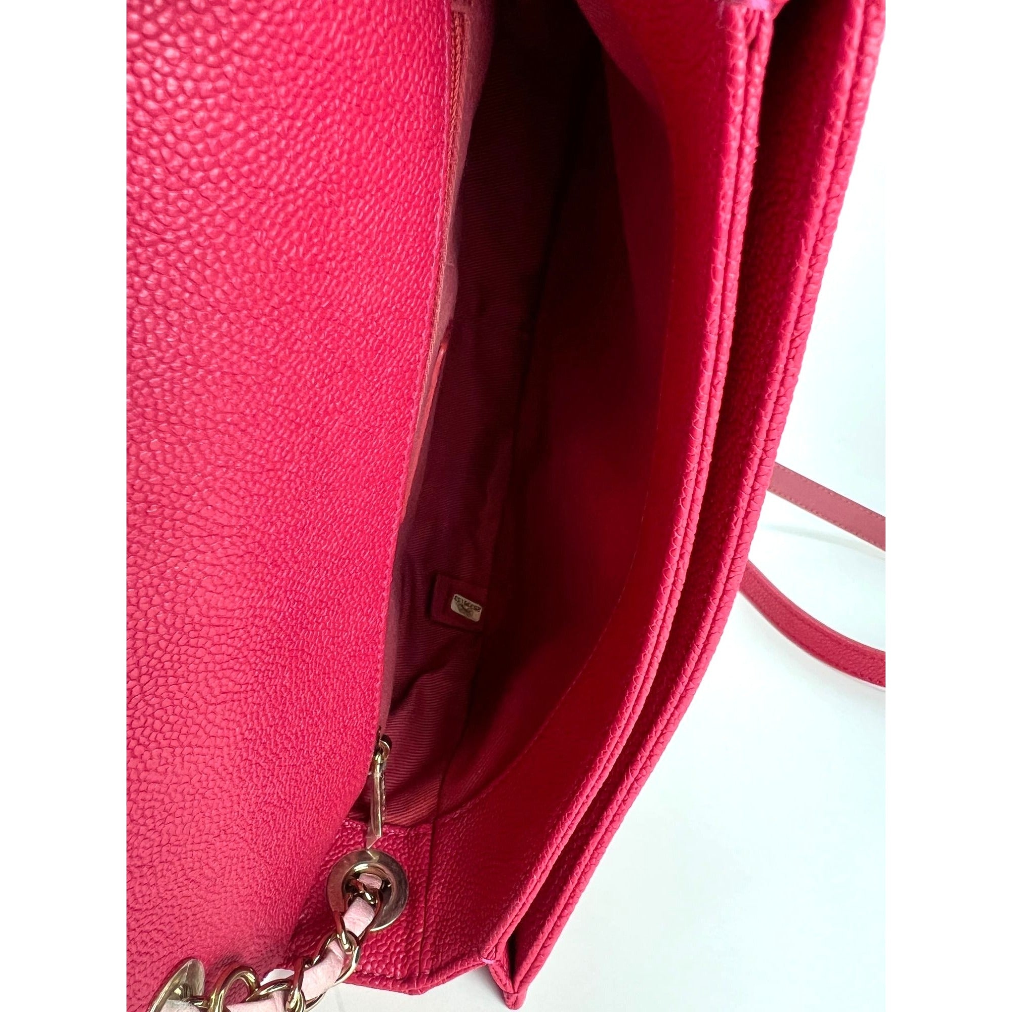 Chanel Paris-Cuba Medium Caviar Calfskin Thread Around Pink Flap Bag with top handle - 5
