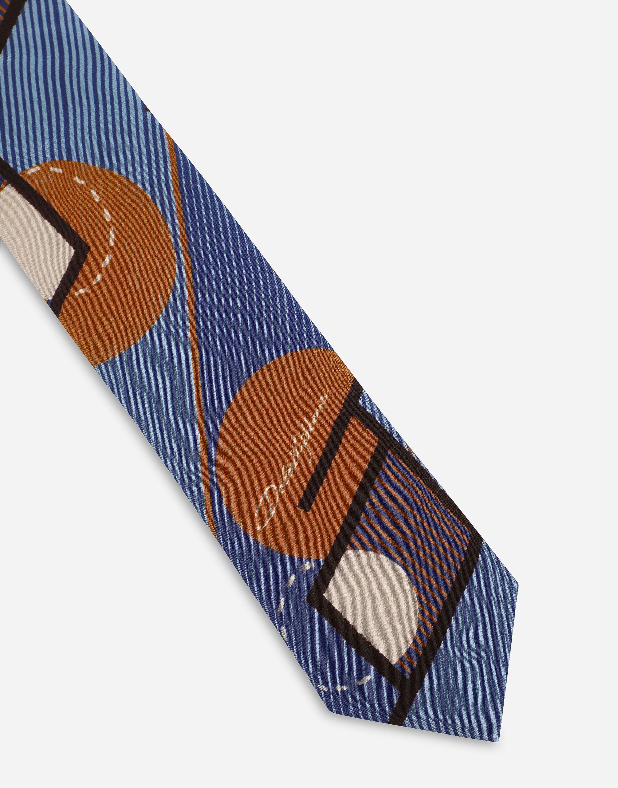 Printed silk crepe tie - 3