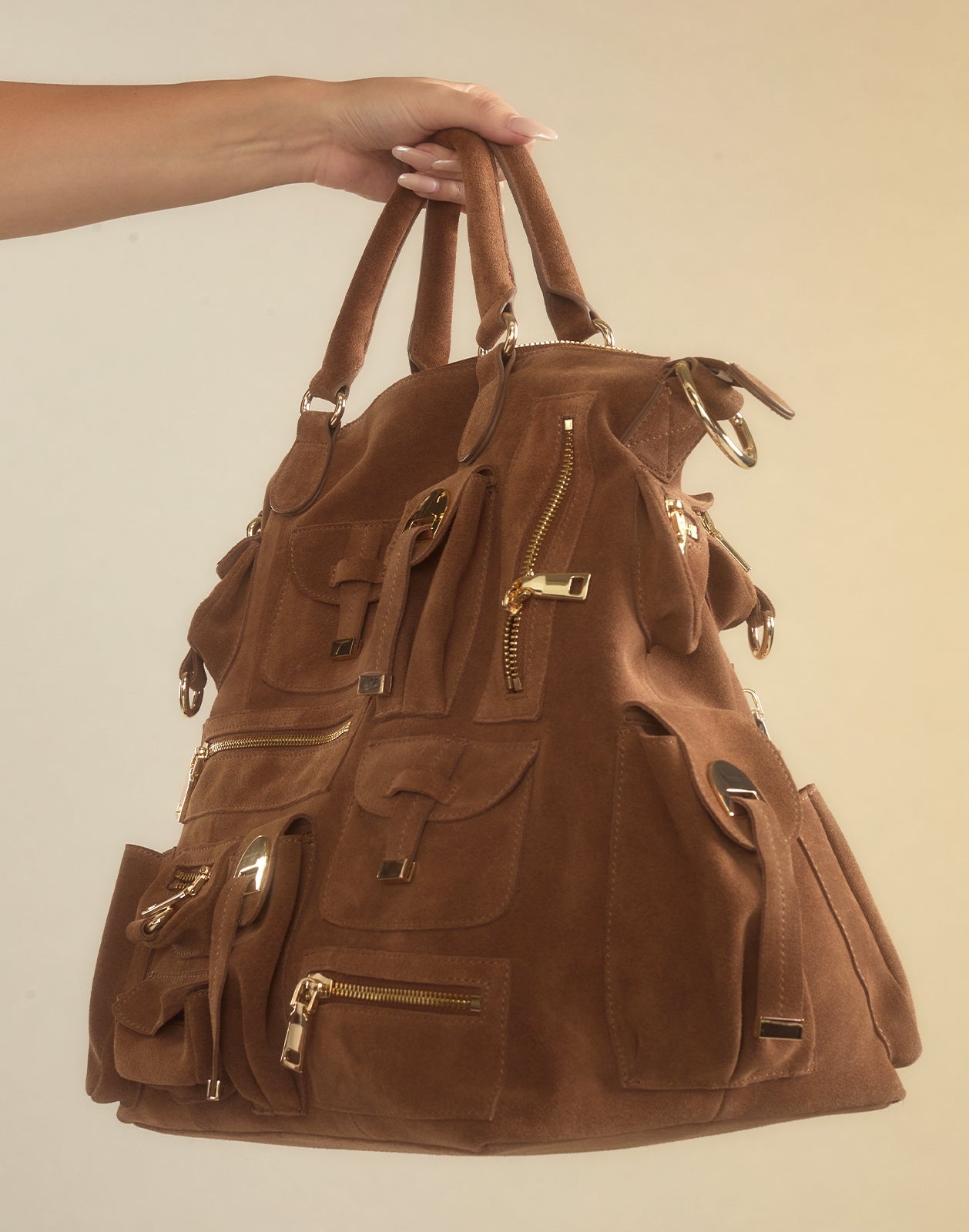 Leather Cargo Pocket Bag - 5