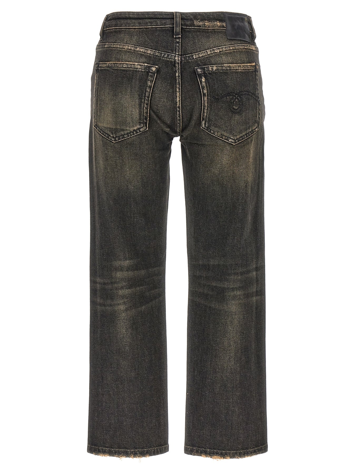 R13 Boy Straight Jeans Black | wananluxury | REVERSIBLE