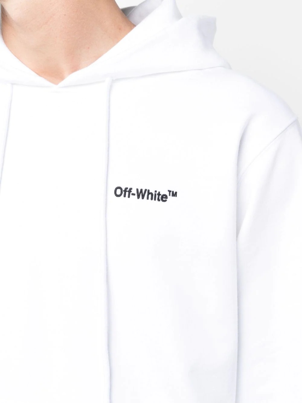 logo-embroidered cotton hoodie - 5