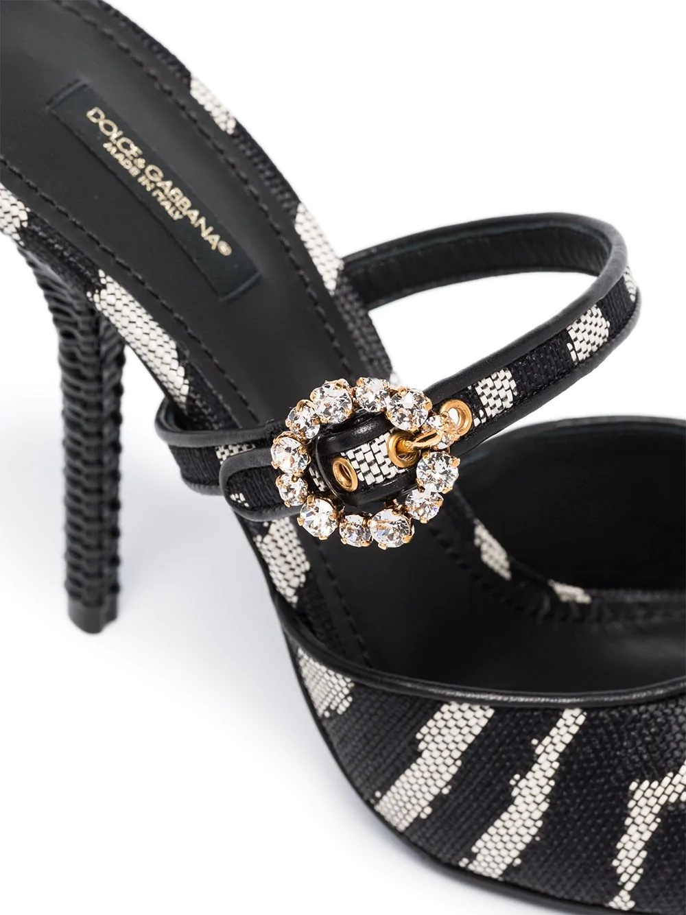 Fria 105mm crystal-embellished mules - 4