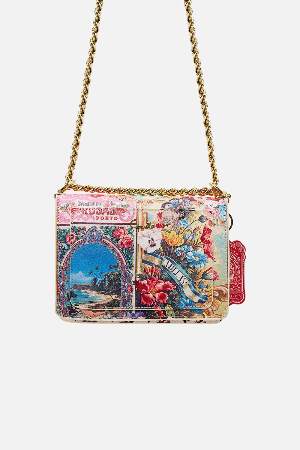 CROSSBODY BOX BAG WITH CHAIN AND KEYRING - 3
