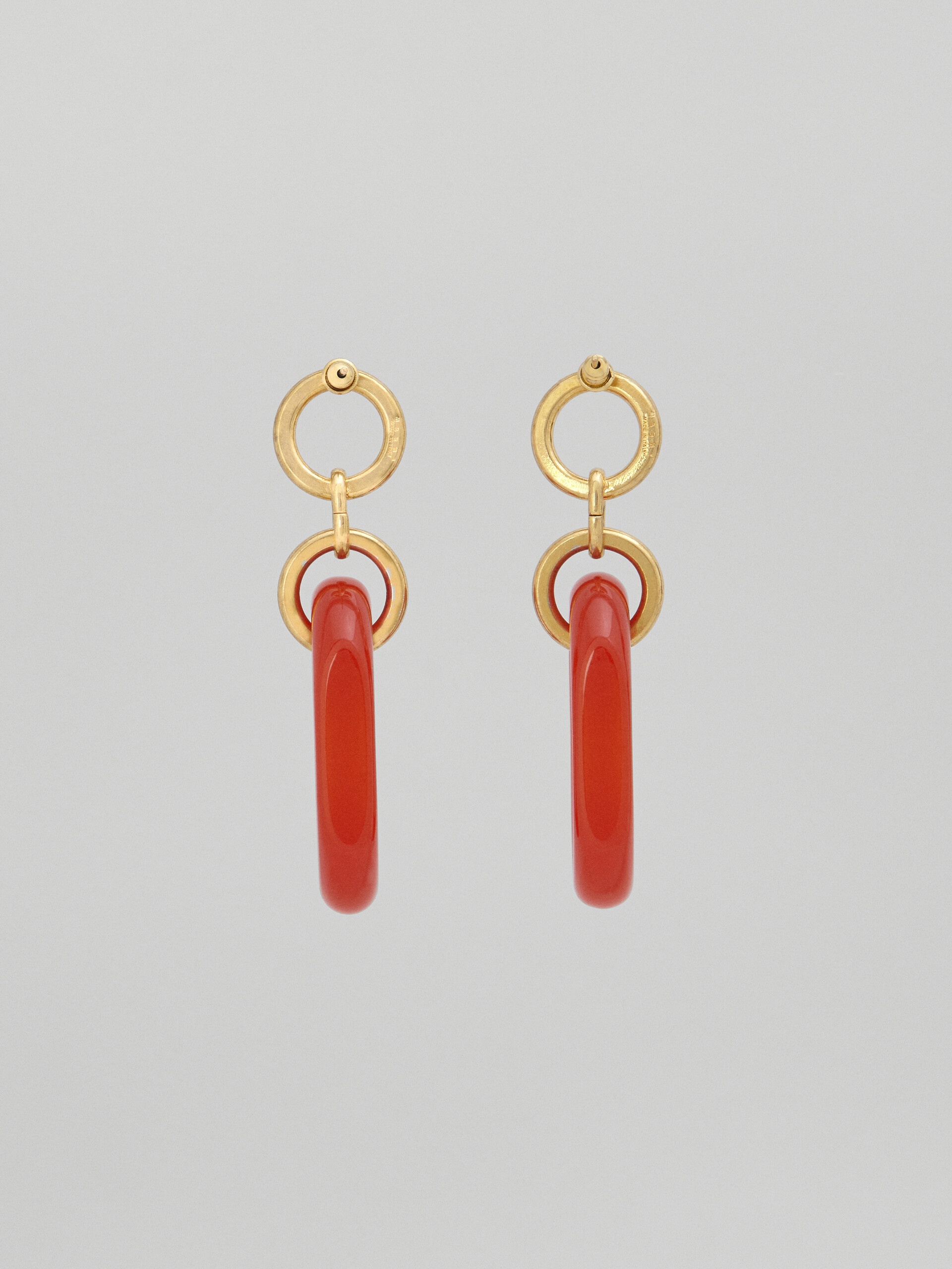 RESIN AND METAL VERTIGO EARRINGS - 3