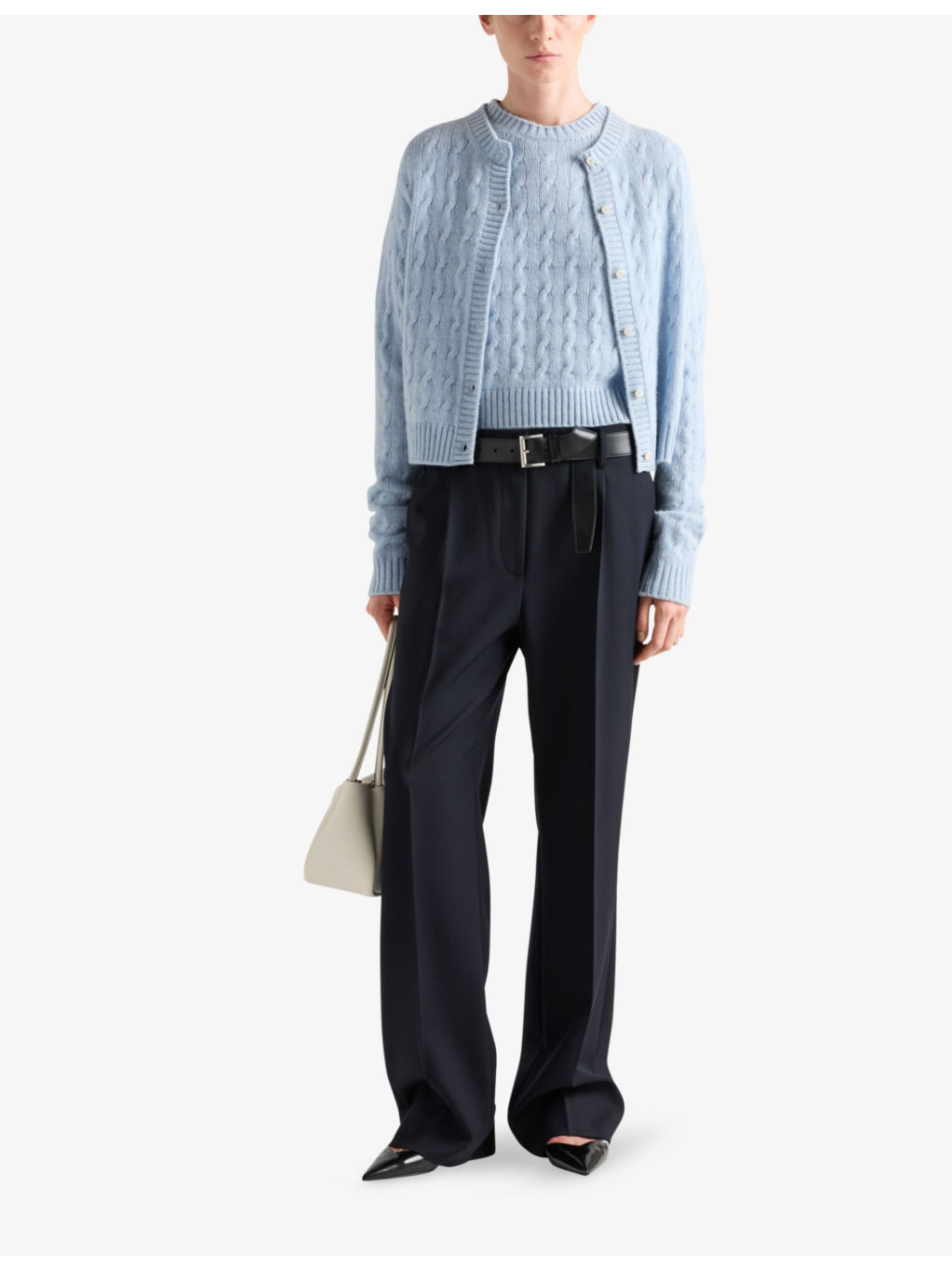 Straight-leg mid-rise wool trousers - 2