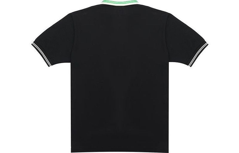 GUCCI Men's Gucci SS21 Interlock Double G Short Sleeve Black Polo Shirt 658067-XJDI2-1043 outlook