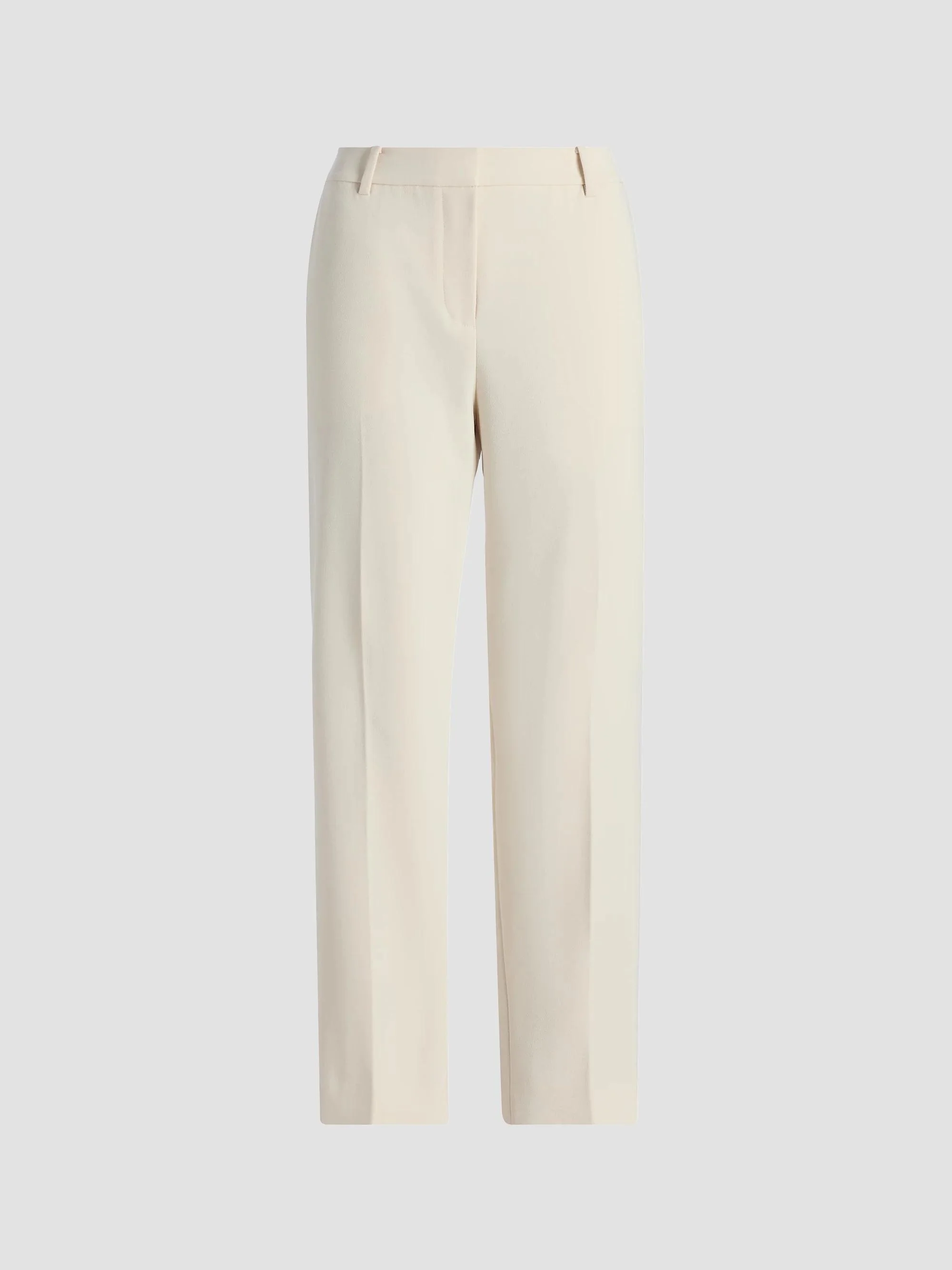 Women's Gloria Crepe Straight-Leg Pants - Ecru - 1