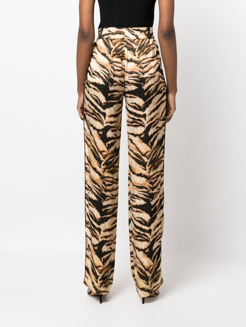 high-waisted tiger-print 바지 4
