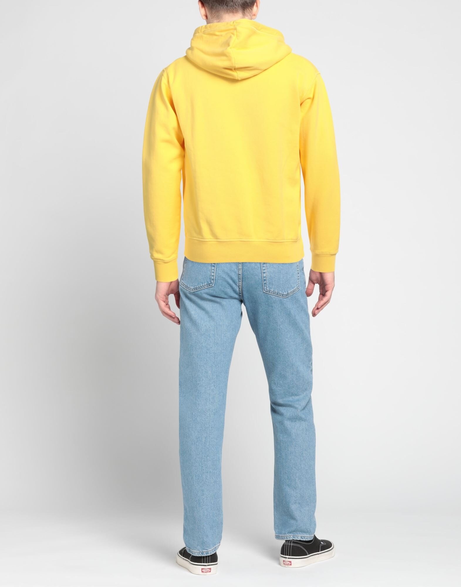 Yellow Men's Hooded Sweatshirt - 3