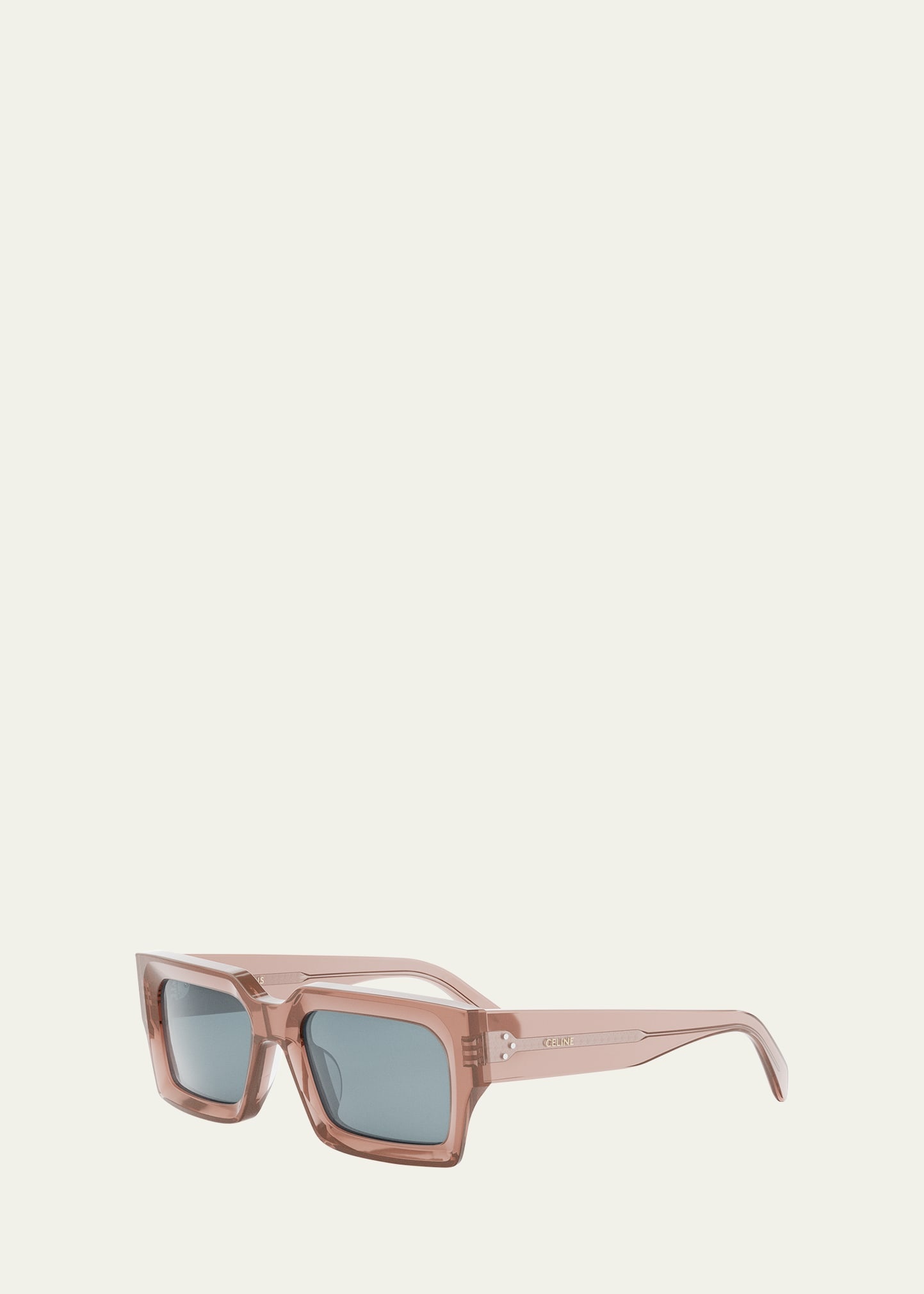 Beveled Acetate Rectangle Sunglasses - 2