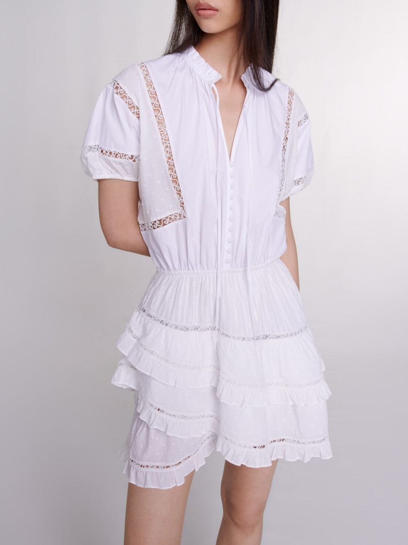 Short embroidered dress 5