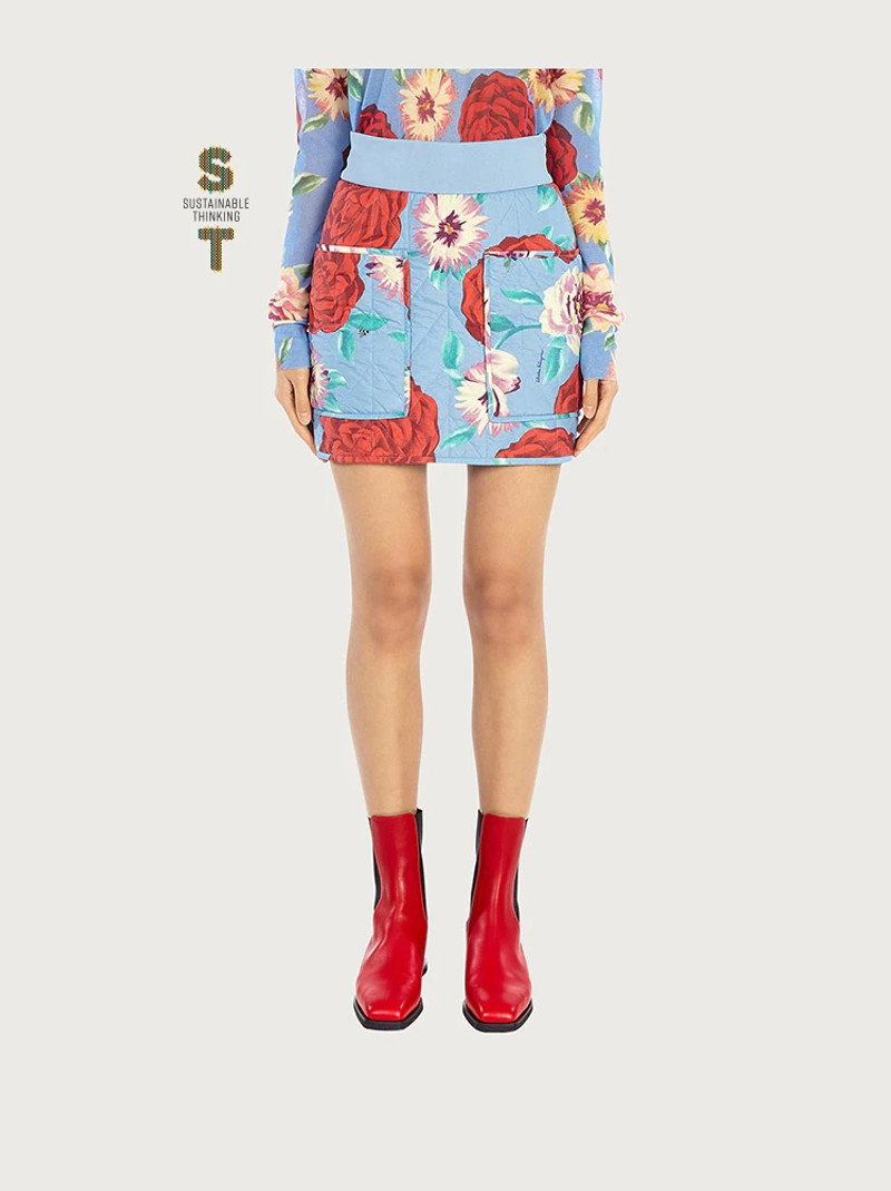 FERRAGAMO QUILTED SHORT SKIRT outlook