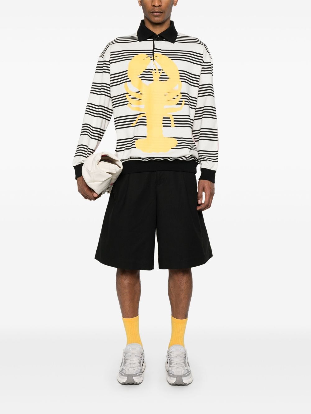striped jersey polo shirt - 2