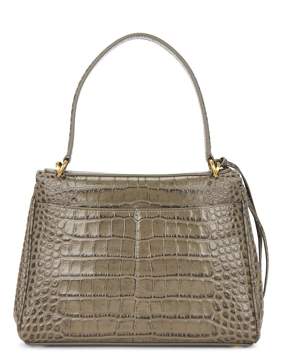 Rodeo Small Croc Embossed Top Handle Bag - 3