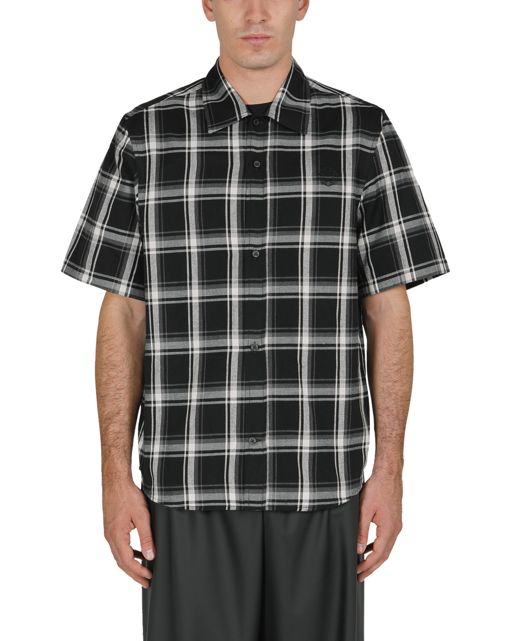 MONOGRAM S/S PLAID SHIRT - 2