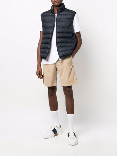 Brioni quilted-finish down gilet outlook