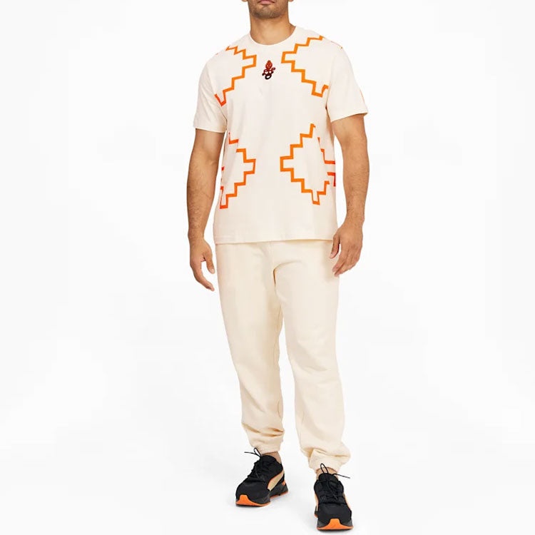 Men's PUMA x PRONOUNCE Elevated Tee Crossover Geometry Pattern Athleisure Casual Sports Short Sleeve - 3