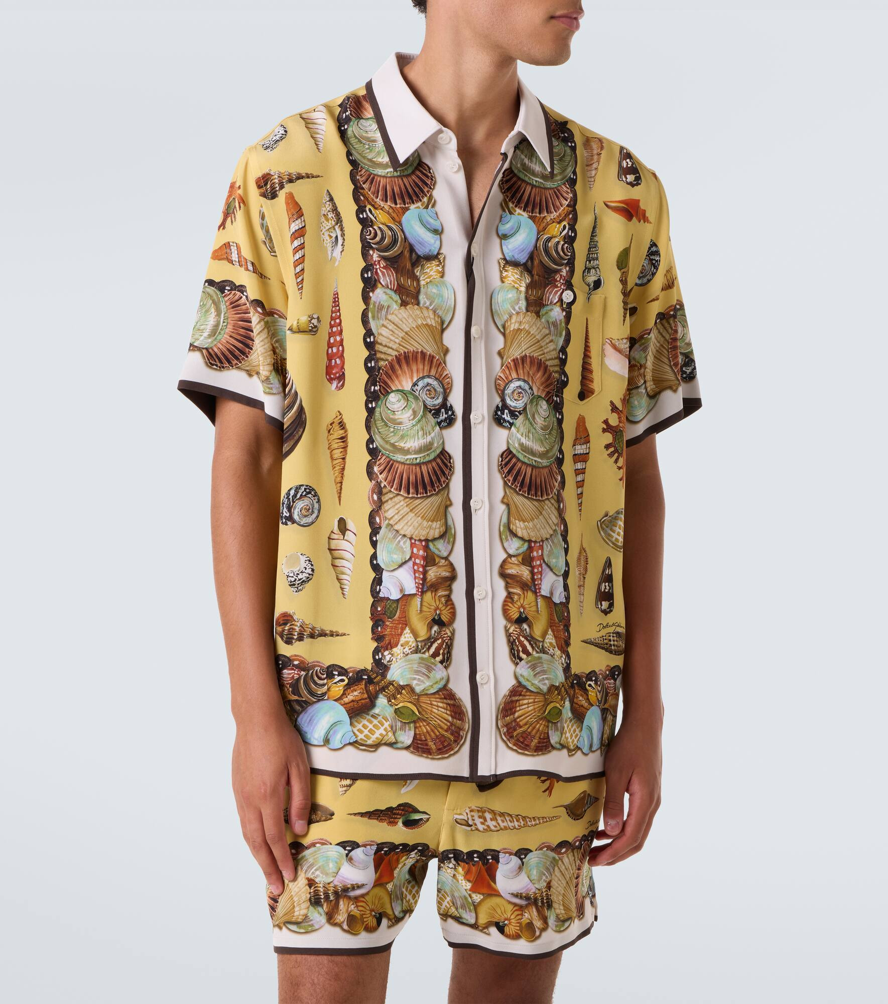 Printed silk crêpe shirt - 3