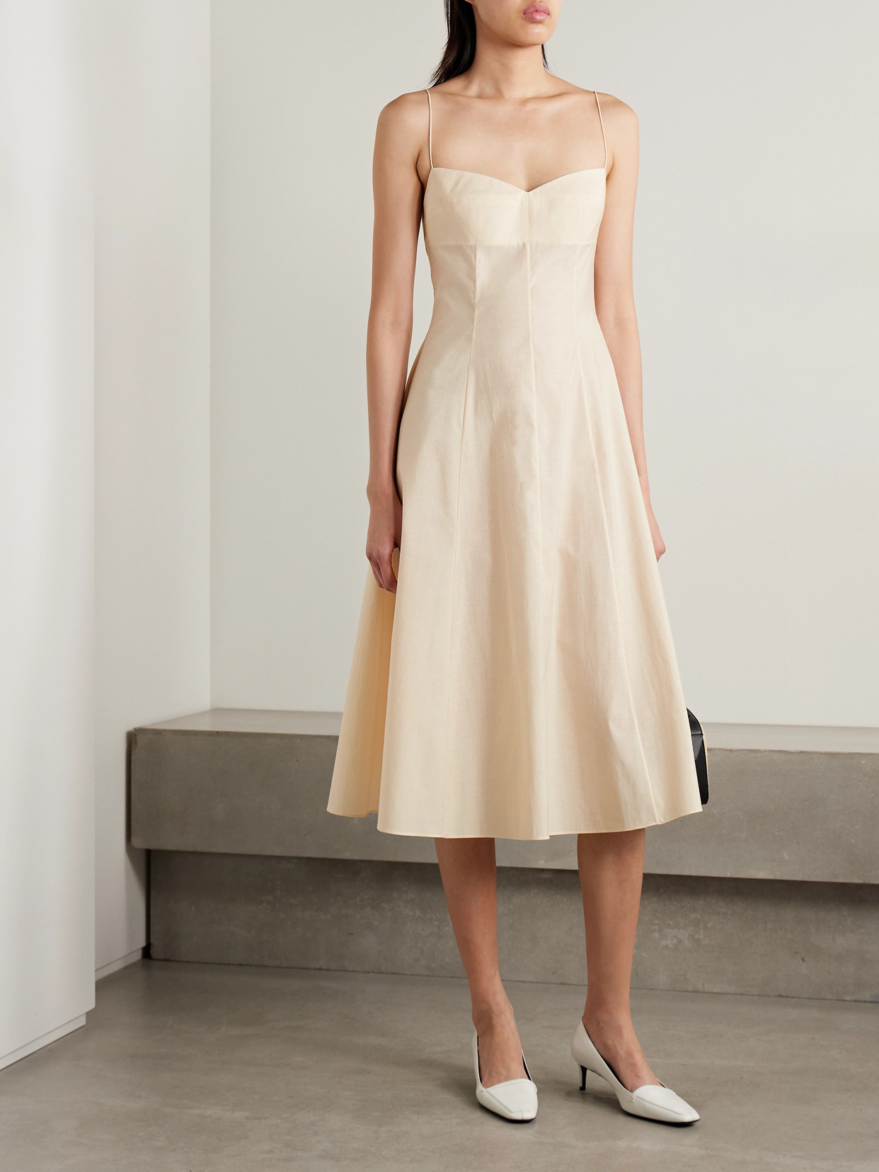 Isabella Cotton-canvas Midi Dress - 2