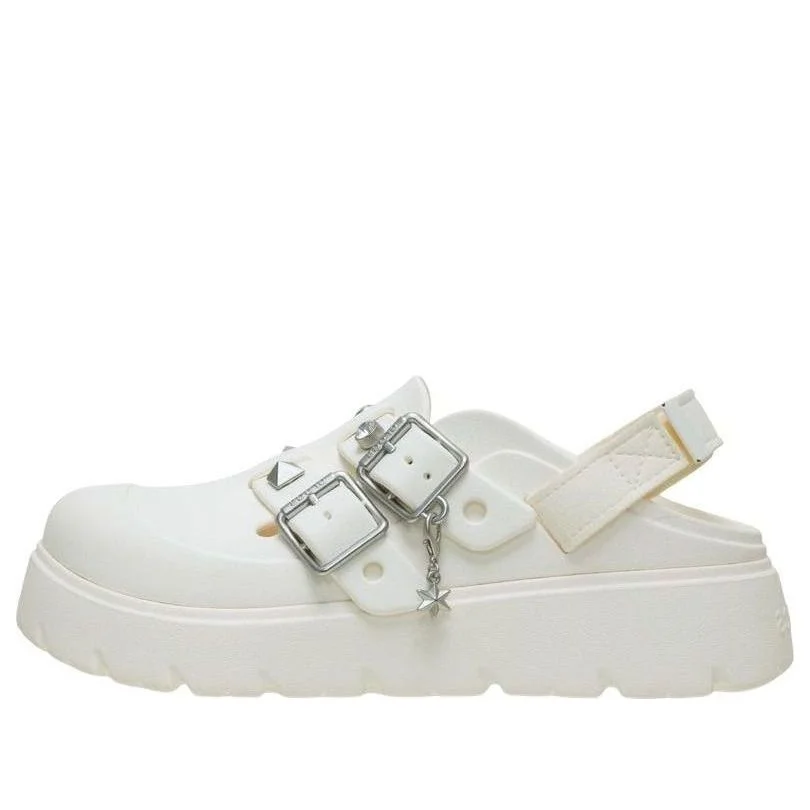 (WMNS) Crocs Loaferette Star Studded Clog 'Chalk' 214212-0WV - 1