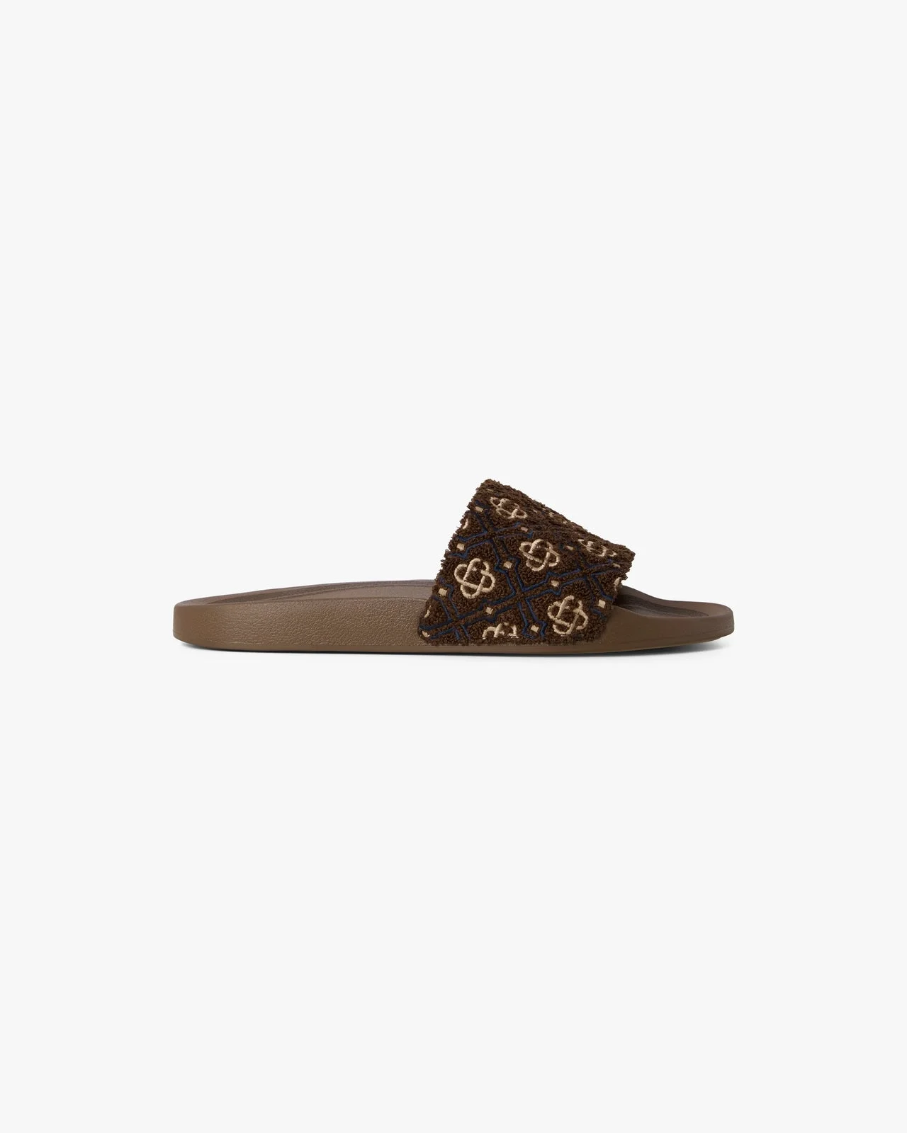 Men's Brown Monogram Pool Slides - 1