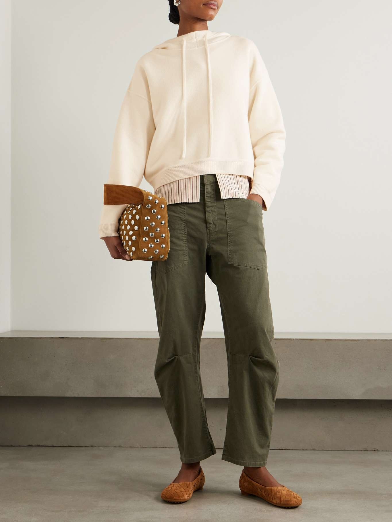 Sarla cashmere hoodie Ivory - 2