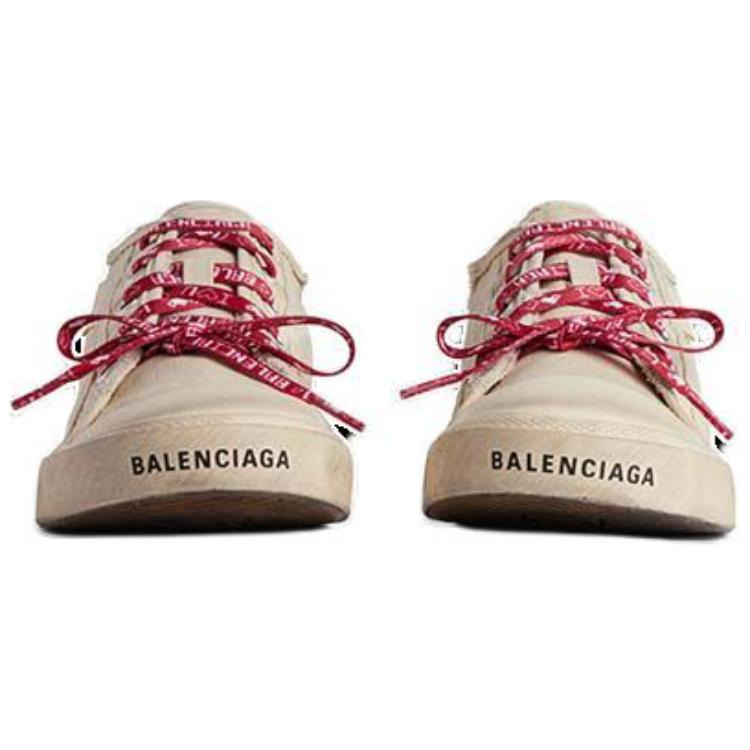 (WMNS) Balenciaga Paris Mules 'White Destroyed Cotton and White Rubber' 693952W3PA59060 - 4
