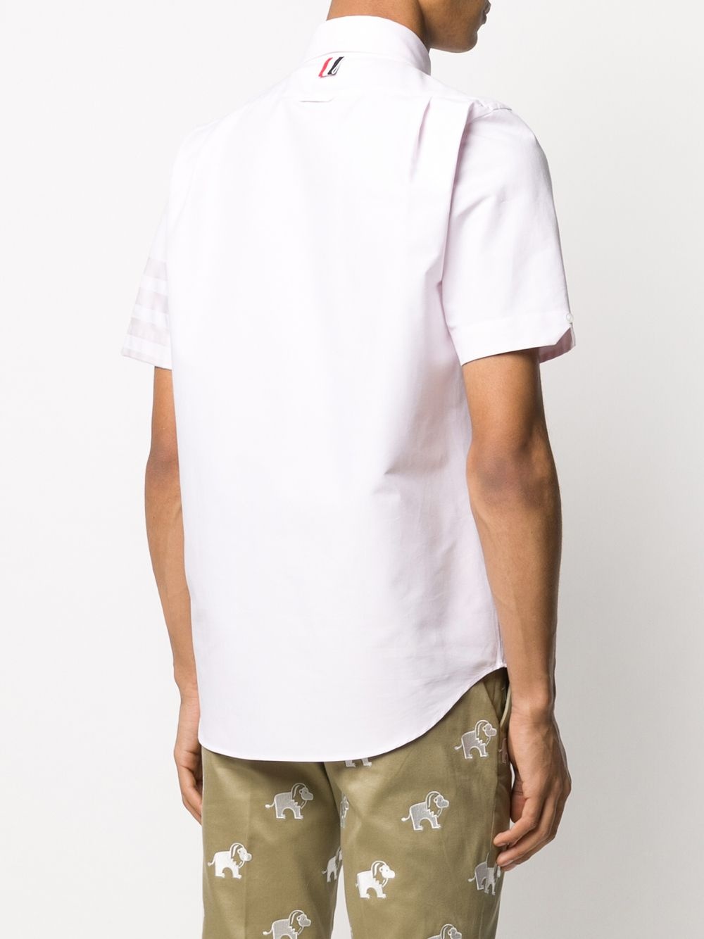 satin weave 4-Bar shirt - 4