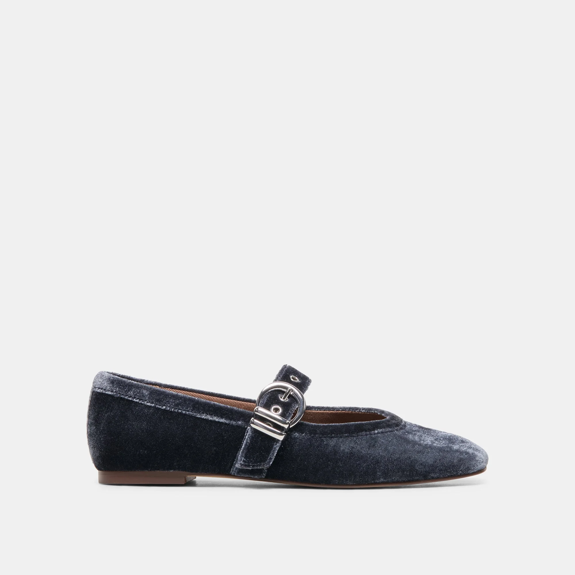 MIKEL VELVET BALLET FLATS NAVY VELVET - 1