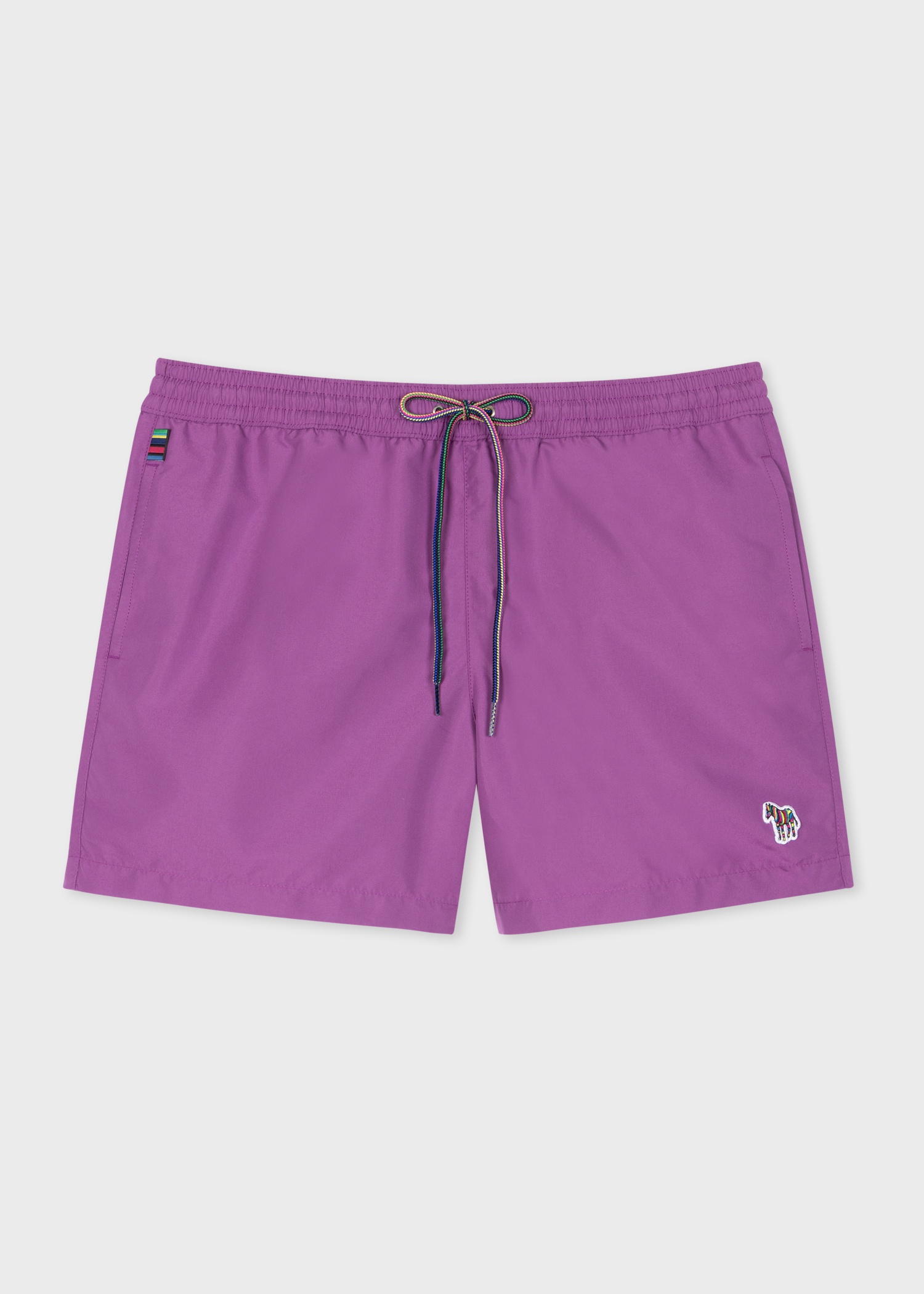 Purple Zebra Logo Swim Shorts - 1