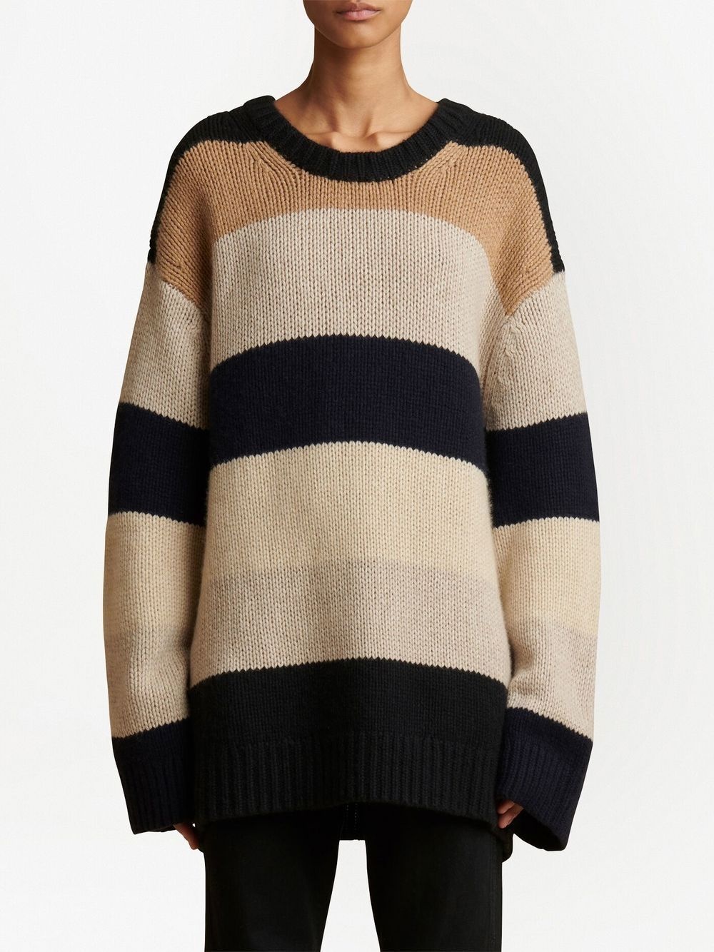 KHAITE The Jade Sweater in Neutral Multi | khaite | REVERSIBLE