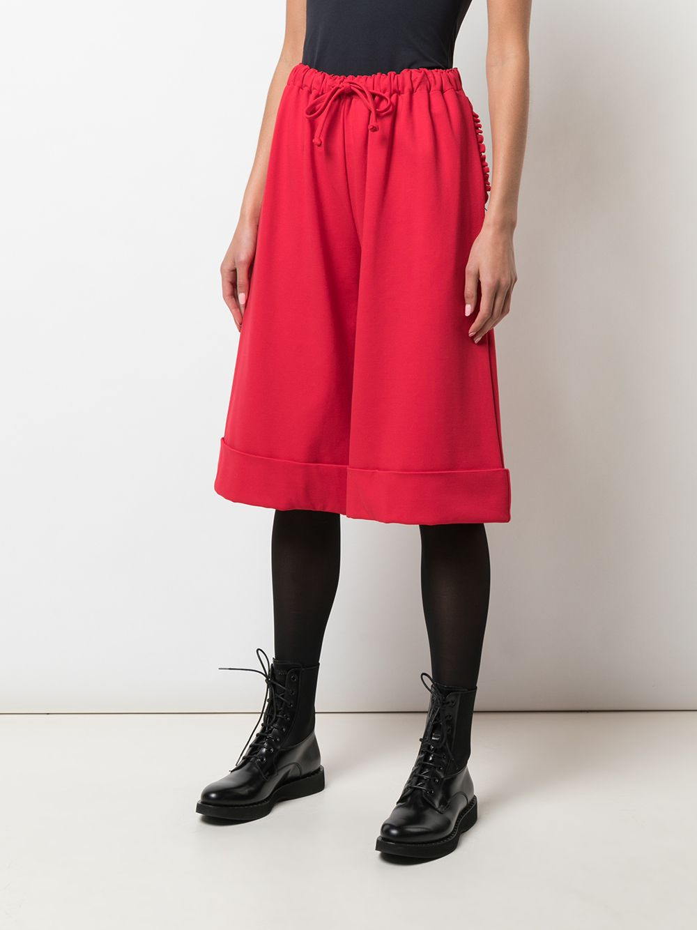 wide-leg cropped trousers - 3