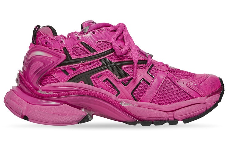 (WMNS) Balenciaga Runner Sneakers 'Fuchsia Mesh and Nylon' 677402W3RB25510 - 2