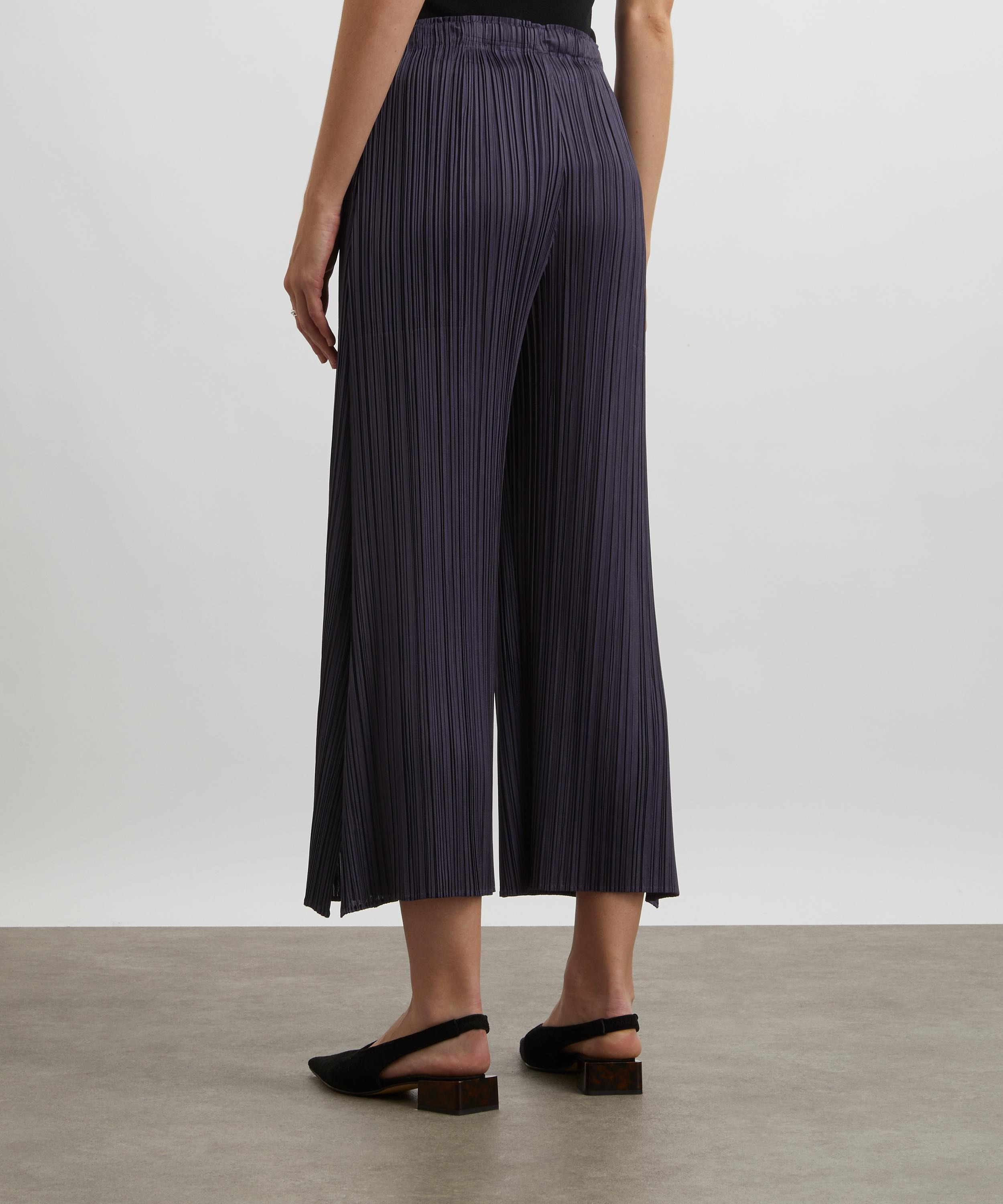 MONTHLY COLOURS: JULY Dark Grey Pleated Trousers - 4
