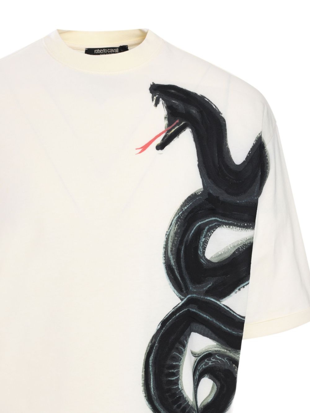 snake-print T-shirt - 3