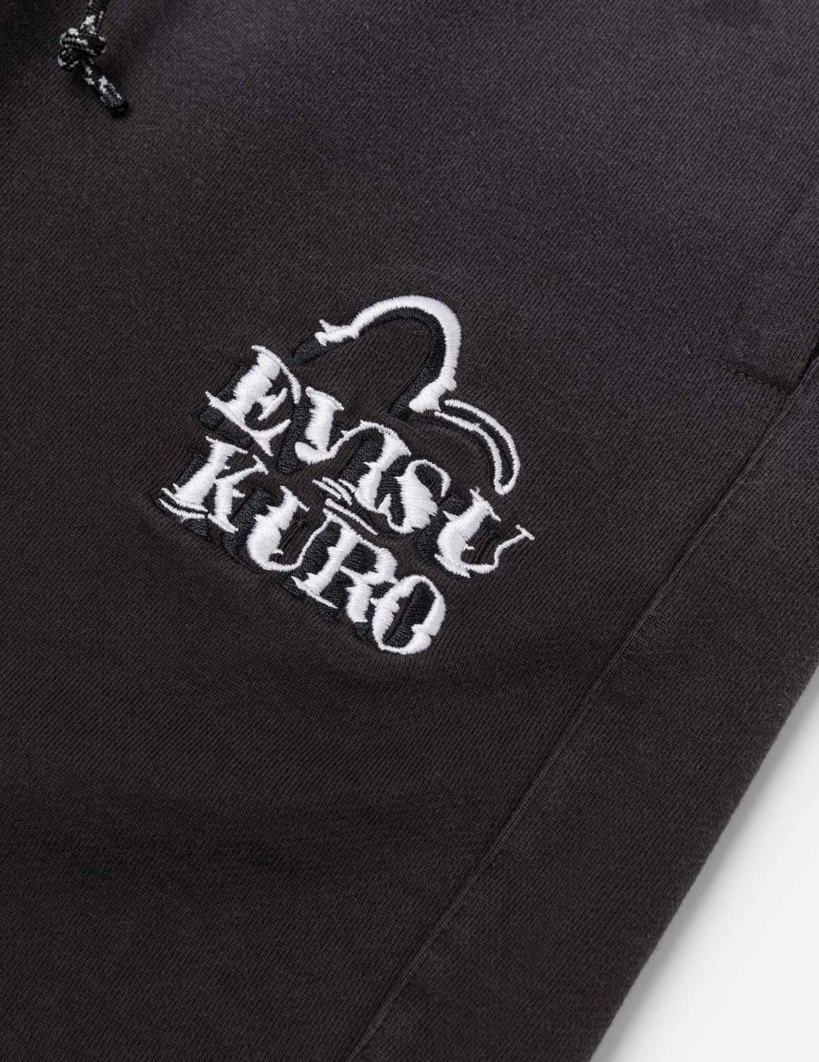 Seagull and Logo Embroidery Relax Fit Rock-Washed Sweatshorts - 5