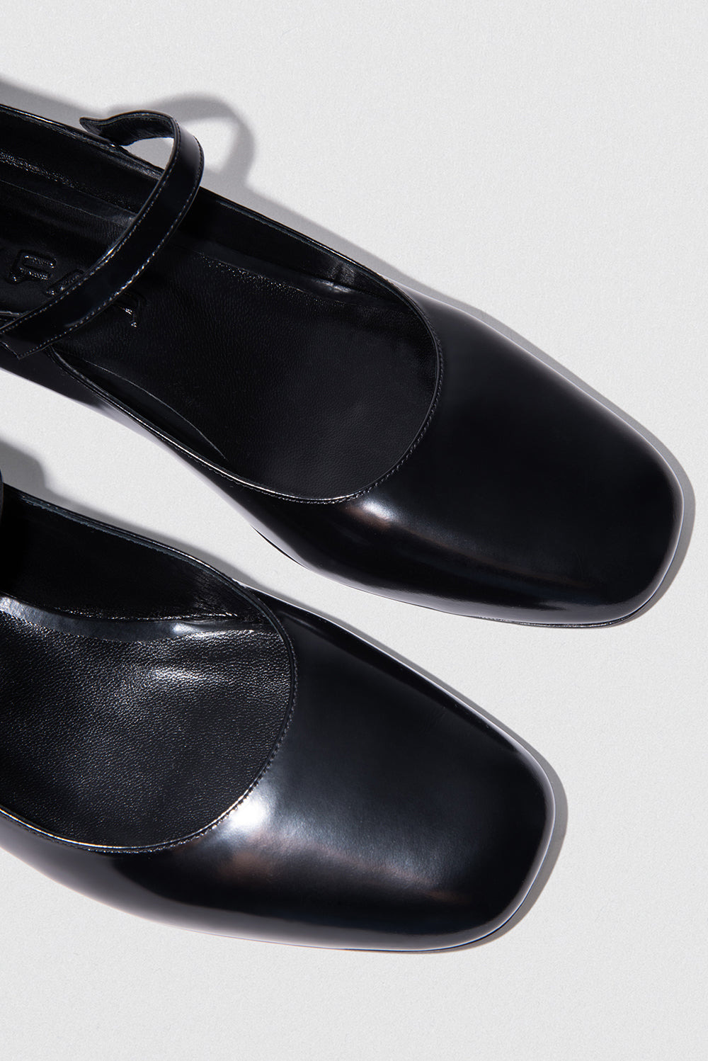 Ginny Black Semi Patent Leather Mary Jane Pump - 3