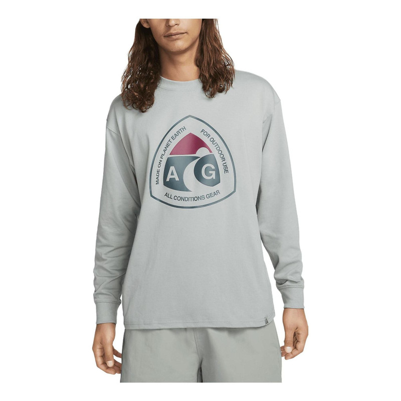 Nike ACG Long Sleeve Outdoor Sign T-Shirt 'Mica Green' DX9450-330 1