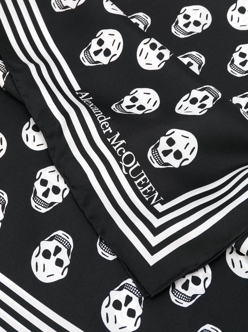 mini skull print scarf - 3